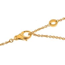 Pre Owned Bvlgari  B.Zero1 Gemstone 18K Yellow Gold Pendant Necklace