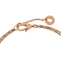 Pre Owned Bvlgari Divas' Dream Mother of Pearl 18K Rose Gold Chain Bracelet SM