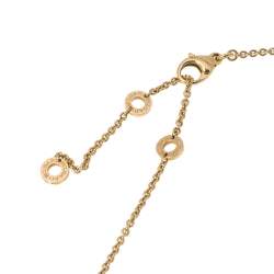 Pre Owned Bvlgari B.Zero1 18K Yellow Gold Small Round Pendant Necklace