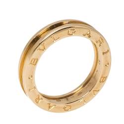 Pre Owned Bvlgari B.Zero1 18K Yellow Gold 1-Band Ring Size 57