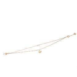 Pre Owned Bvlgari Divas' Dream Mother of Pearl 18K Rose Gold Charm Bracelet M/L