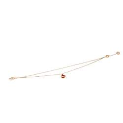 Pre Owned Bvlgari Divas' Dream Carnelian 18K Rose Gold Charm Bracelet M/L