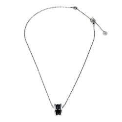 Pre Owned Bvlgari Save The Children B.zero1 Ceramic Silver Pendant Necklace