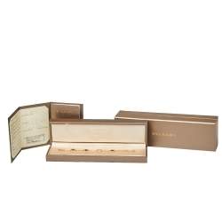 Pre Owned Bvlgari Multi Gemstone Inlay 18K Rose Gold Station Bracelet SM