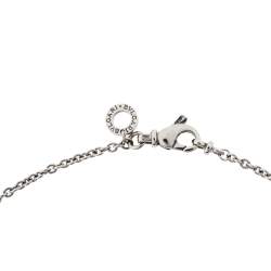 Pre Owned Bvlgari B.Zero1 18K White Gold Small Round Pendant Necklace