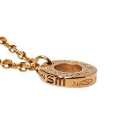 Pre Owned Bvlgari Divas' Dream Turquoise 18K Rose Gold Double Strand Bracelet SM