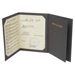 Pre Owned Bvlgari B.Zero1 Ceramic 18K Rose Gold Two Band Ring Size 50