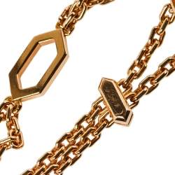 Pre Owned Bvlgari Serpenti Amethyst 18K Rose Gold Station Bracelet