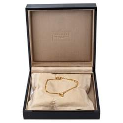 Pre Owned Bvlgari Divas' Dream Mother of Pearl 18K Rose Gold Charm Bracelet SM