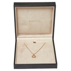 Pre Owned Bvlgari Bvlgari Mother of Pearl 18K Rose Gold Pendant Necklace