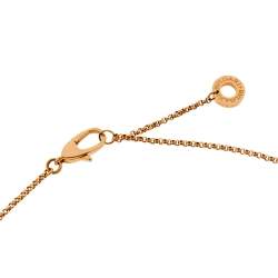 Pre Owned Bvlgari Bvlgari Mother of Pearl 18K Rose Gold Pendant Necklace