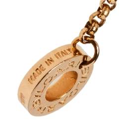 Pre Owned Bvlgari Bvlgari Mother of Pearl 18K Rose Gold Pendant Necklace