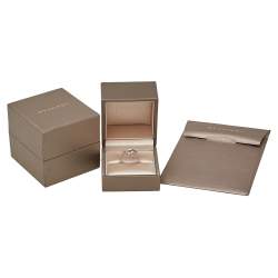 Pre Owned Bvlgari Bvlgari Pave Diamond 18K White Gold Ring Size 60