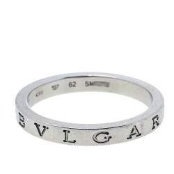 Pre Owned Bvlgari Bvlgari Platinum Band Ring Size 62