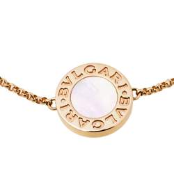Pre Owned Bvlgari Bvlgari Mother of Pearl 18K Rose Gold Bracelet