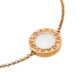 Pre Owned Bvlgari Bvlgari Mother of Pearl 18K Rose Gold Bracelet
