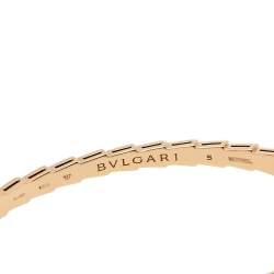 Pre Owned Bvlgari Serpenti Viper 18K Rose Gold Bracelet S