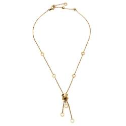Pre Owned Bvlgari B.Zero1 18K Yellow Gold Station Necklace