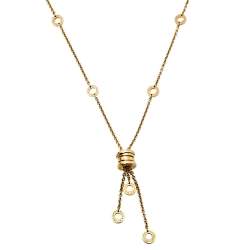 Pre Owned Bvlgari B.Zero1 18K Yellow Gold Station Necklace