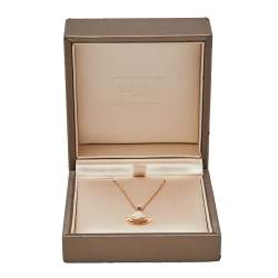 Pre Owned Bvlgari Divas' Dream Diamond Mother of Pearl 18K Rose Gold Pendant Necklace