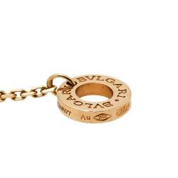 Pre Owned Bvlgari Divas' Dream Diamond Mother of Pearl 18K Rose Gold Pendant Necklace