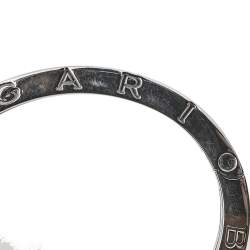 Pre Owned Bvlgari B.zero1 Stainless Steel & 18k Rose Gold Bangle