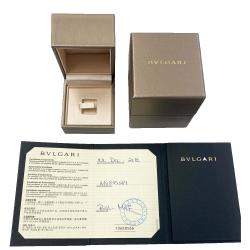 Pre Owned Bvlgari B.zero1 Ceramic 18K Rose Gold Ring Size EU 55