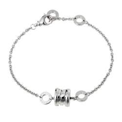 Pre Owned Bvlgari B.Zero1 18K White Gold Soft Bracelet