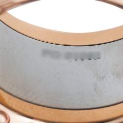 Pre Owned Bvlgari B.Zero1 Anish Kapoor 18K Rose Gold & Steel Band Ring Size 53