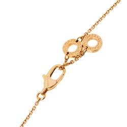 Pre Owned Bvlgari Divas' Dream Diamond Mother of Pearl 18K Rose Gold Pendant Necklace