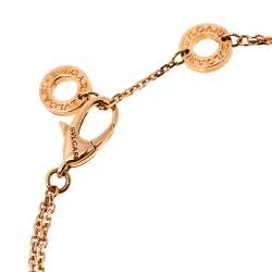 Pre Owned Bvlgari Divas' Dream Mother of Pearl 18K Rose Gold Bracelet M/L