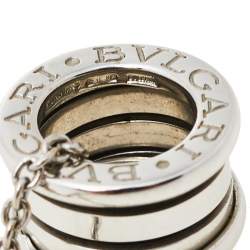 Pre Owned Bvlgari B.Zero1 3-Band 18K White Gold Band Pendant Necklace