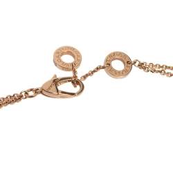 Pre Owned Bvlgari Divas' Dream Mother of Pearl 18K Rose Gold Chain Bracelet SM