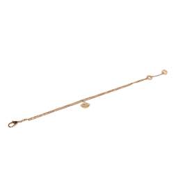 Pre Owned Bvlgari Divas' Dream Mother of Pearl 18K Rose Gold Chain Bracelet SM