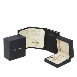 Pre Owned Bvlgari Bvlgari Diamond Onyx Mother of Pearl Pendant Necklace