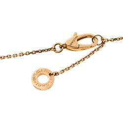 Pre Owned Bvlgari Divas’ Dream Turquoise Diamond 18K Rose Gold Pendant Necklace