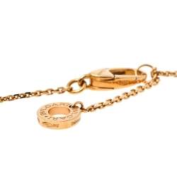 Pre Owned Bvlgari Divas’ Dream Turquoise Diamond 18K Rose Gold Pendant Necklace