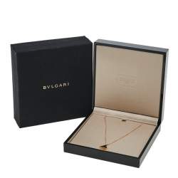 Pre Owned Bvlgari Divas' Dream Diamond Onyx 18K Rose Gold Pendant Necklace
