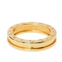 Bvlgari B.zero1 18K Yellow Gold One-Band Ring Size EU 55