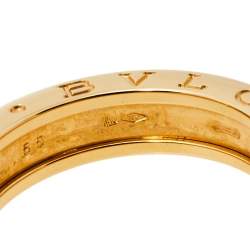 Bvlgari B.zero1 18K Yellow Gold One-Band Ring Size EU 55