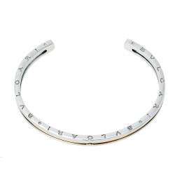 Bvlgari B.Zero1 18K Rose Gold and Steel Cuff Bracelet S