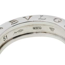 Bvlgari B.zero1 18K White Gold One-Band Ring Size EU 51