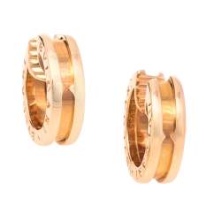 Bvlgari B.Zero1 18K Yellow Gold Hoop Earrings