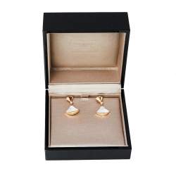 Bvlgari Divas' Dream 18K Rose Gold Diamond Mother of Pearl Drop Earrings