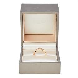 Pre Owned Bvlgari Serpenti Viper 18K Rose Gold Band Ring Size EU 50