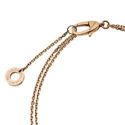 Pre Owned Bvlgari Divas' Dream Mother of Pearl 18K Rose Gold Bracelet M/L