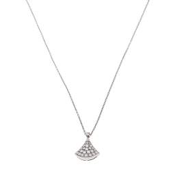 Pre Owned Bvlgari Divas' Dream Diamond 18K White Gold Pendant Necklace