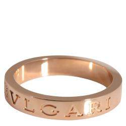 Bvlgari Bvlgari Bvlgari 18K Rose Gold Diamond Ring Size EU 60