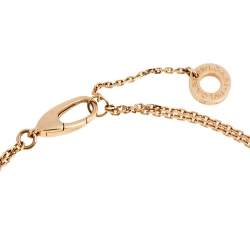 Bvlgari Divas' Dream Onyx 18k Rose Gold Charm Bracelet M/L