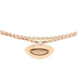 Bvlgari Divas’ Dream Mother of Pearl 18K Rose Gold Charm Bracelet M/L